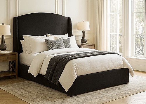 Perth Winged Upholstered Bedframe